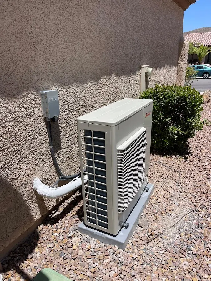 Residential air conditioning condenser unit in Nevada